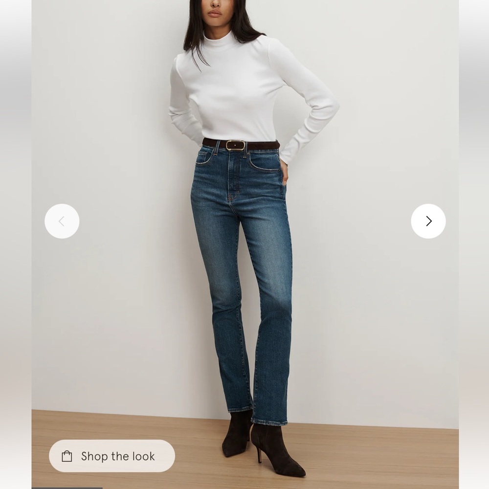 Veronica Beard Lydia High Rise Slim Jean in City Lights